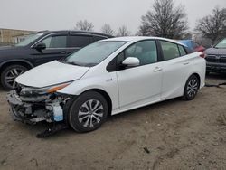 Salvage cars for sale at Laurel, MD auction: 2021 Toyota Prius Prime LE