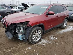 Vehiculos salvage en venta de Copart Elgin, IL: 2016 Jeep Cherokee Limited