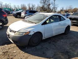 Salvage cars for sale at Baltimore, MD auction: 2006 Honda Civic LX