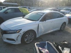 Salvage cars for sale at Savannah, GA auction: 2018 Honda Accord LX