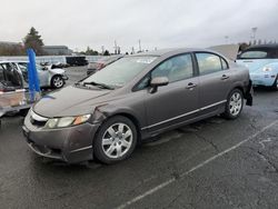 Salvage cars for sale at Vallejo, CA auction: 2009 Honda Civic LX