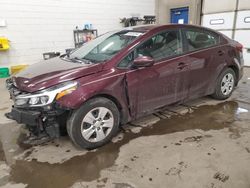 Salvage cars for sale at Blaine, MN auction: 2017 KIA Forte LX