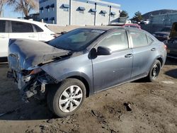 Toyota Corolla salvage cars for sale: 2016 Toyota Corolla L