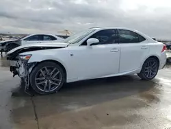 Salvage cars for sale at Grand Prairie, TX auction: 2016 Lexus IS 200T