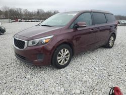 Salvage cars for sale at Barberton, OH auction: 2015 KIA Sedona LX