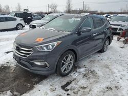 Salvage cars for sale at Montreal Est, QC auction: 2017 Hyundai Santa FE Sport