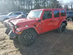 Jeep Wrangler Sahara 4xe salvage cars for sale: 2024 Jeep Wrangler Sahara 4XE