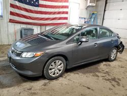 Salvage cars for sale at Lyman, ME auction: 2012 Honda Civic LX