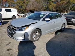 Salvage cars for sale at Austell, GA auction: 2019 Hyundai Elantra SEL