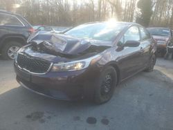 Salvage cars for sale at Glassboro, NJ auction: 2018 KIA Forte LX