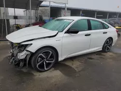 Salvage cars for sale at Fresno, CA auction: 2022 Honda Accord Hybrid Sport