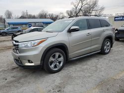 Salvage cars for sale from Copart Wichita, KS: 2016 Toyota Highlander Limited