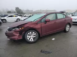 2012 Honda Civic LX en venta en Martinez, CA