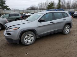 Salvage cars for sale at Davison, MI auction: 2014 Jeep Cherokee Sport