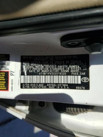 2012 Toyota Camry Base