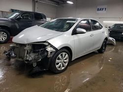 Salvage cars for sale at Elgin, IL auction: 2016 Toyota Corolla L