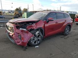 Salvage cars for sale at Denver, CO auction: 2022 Toyota Highlander Hybrid XLE