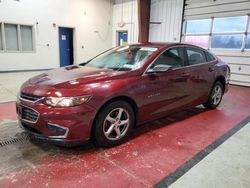 Chevrolet salvage cars for sale: 2016 Chevrolet Malibu LS