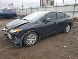 2012 Honda Civic LX en venta en Chicago Heights, IL