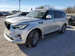 Salvage cars for sale from Copart Oklahoma City, OK: 2021 Infiniti QX80 Luxe