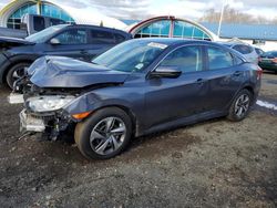 Salvage cars for sale from Copart East Granby, CT: 2017 Honda Civic LX