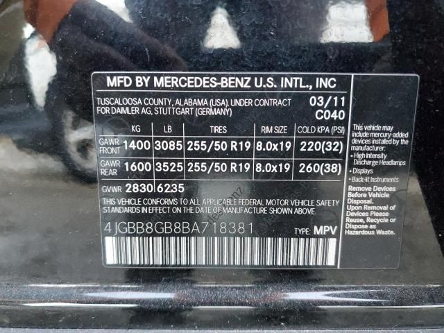 2011 Mercedes-Benz ML 350 4matic