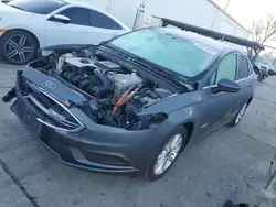 Salvage cars for sale at Sacramento, CA auction: 2017 Ford Fusion SE Hybrid