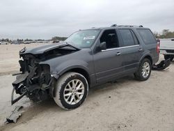 Salvage cars for sale at Houston, TX auction: 2015 Ford Expedition Limited