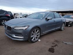 Salvage cars for sale at Brighton, CO auction: 2018 Volvo S90 T6 Inscription