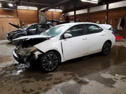 Salvage cars for sale at Ebensburg, PA auction: 2016 Toyota Corolla L