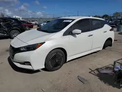 Salvage cars for sale at Homestead, FL auction: 2023 Nissan Leaf SV Plus