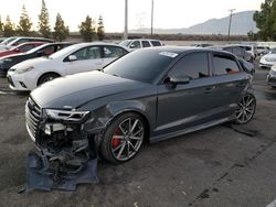 Salvage cars for sale at Rancho Cucamonga, CA auction: 2018 Audi S3 Premium Plus