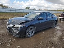 Salvage cars for sale from Copart Houston, TX: 2015 Acura TLX Tech