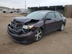 Salvage cars for sale from Copart Colorado Springs, CO: 2013 Toyota Corolla Base