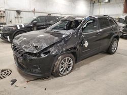 Salvage cars for sale from Copart Milwaukee, WI: 2021 Jeep Cherokee Latitude LUX