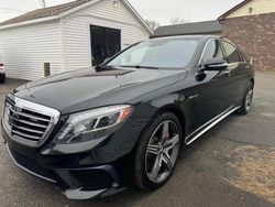 Salvage cars for sale at East Granby, CT auction: 2016 Mercedes-Benz S 63 AMG