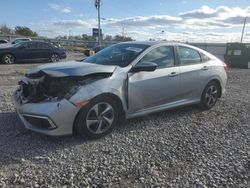 Salvage cars for sale at auction: 2021 Honda Civic LX