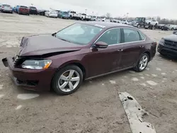 Salvage cars for sale at Indianapolis, IN auction: 2012 Volkswagen Passat SE