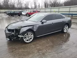 Salvage cars for sale at Ellwood City, PA auction: 2021 Audi A4 Premium 45