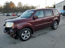 Salvage cars for sale at Savannah, GA auction: 2012 Honda Pilot EXL