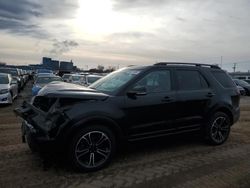 Salvage cars for sale at Des Moines, IA auction: 2015 Ford Explorer Sport