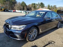 Salvage cars for sale at Mendon, MA auction: 2018 BMW 750 XI