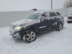 Salvage cars for sale at Wayland, MI auction: 2015 Jeep Grand Cherokee Overland