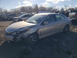 Vehiculos salvage en venta de Copart Chalfont, PA: 2016 Honda Accord LX