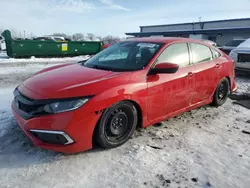 Salvage cars for sale at Wayland, MI auction: 2020 Honda Civic LX