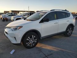 Salvage cars for sale at Grand Prairie, TX auction: 2017 Toyota Rav4 LE