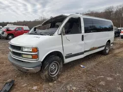 Chevrolet salvage cars for sale: 2002 Chevrolet Express G3500