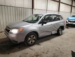 Salvage cars for sale at Pennsburg, PA auction: 2015 Subaru Forester 2.5I