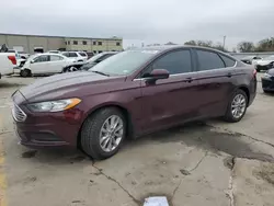 Salvage cars for sale at Wilmer, TX auction: 2017 Ford Fusion SE