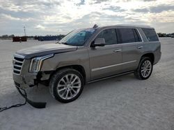 Salvage cars for sale at Arcadia, FL auction: 2018 Cadillac Escalade Premium Luxury